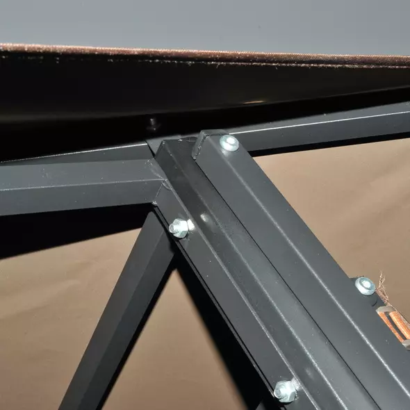 Outsunny 2.4 x 1.5 m (8' x 5') Grill Gazebo Canopy with Extendable Side Awnings, Outdoor BBQ Gazebo Shelter with 2 Side Shelves for Garden, Patio, Barbecue, Picnic, Coffee - 9