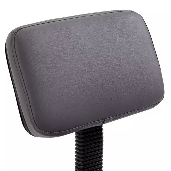 HOMCOM Beautician's Swivel Salon Chair w/ Padded Seat Back 5 Wheels Adjustable Height Salon Hairdressers Tattoo Spa Rolling Cushion Professional 35cm Grey - 7