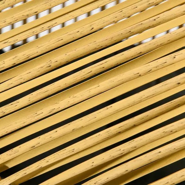 Outsunny String Rattan Egg Chair, with Padded Seat Cushion - Sand/Black - 8