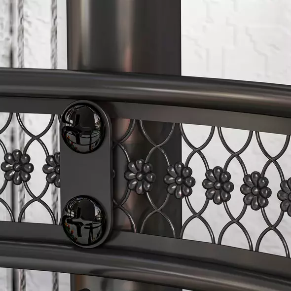 Outsunny Four-Tier Steel Plant Stand - Black - 9