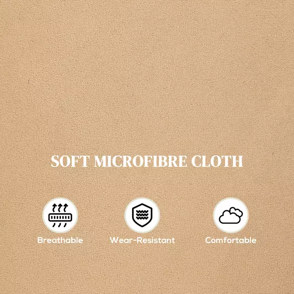 HOMCOM 140° Manual Reclining Armchair, with Footrest - Light Brown - 6