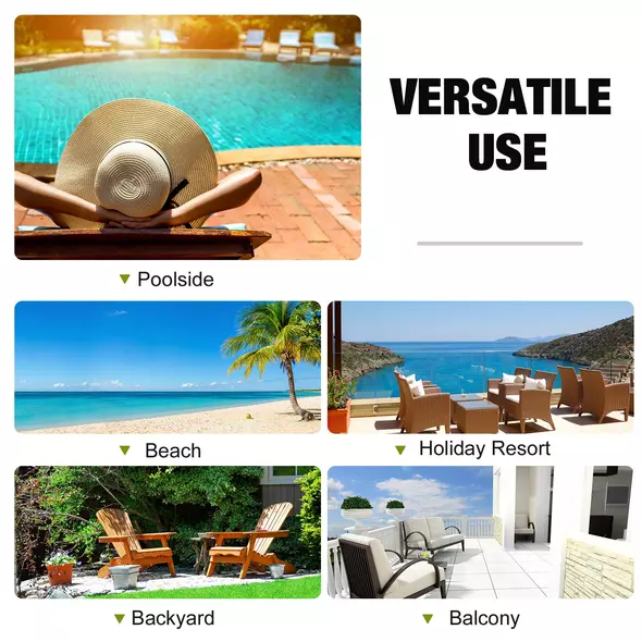 Outsunny 2 Seater Rattan Bistro Set, Steel-Black - 7