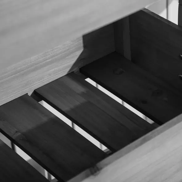 Outsunny Four-Tier Basket Wooden Plant Stand - Grey - 9