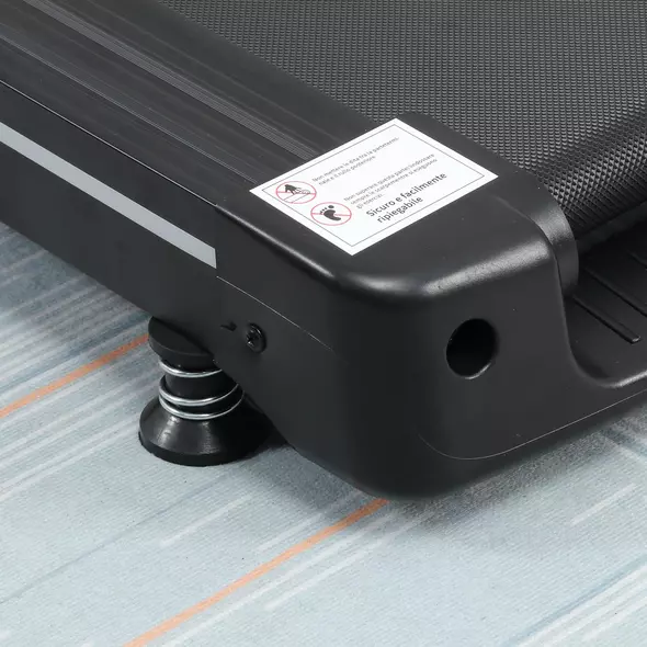 HOMCOM Motorised Folding Treadmill with 500W & LED Screen for Home, Black - 9