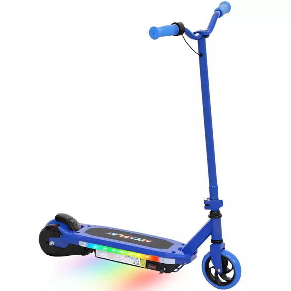AIYAPLAY Electric Scooter for Kids 6-14 Years, with Colourful Lights, Blue - 1