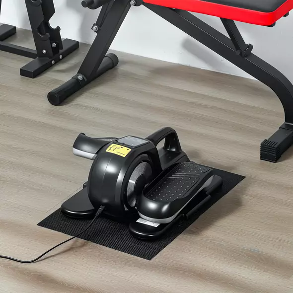 SPORTNOW Under Desk Electric Elliptical Machine for Home, Sit Down Pedal Exerciser for Seniors with 12 Programs, LCD Monitor, Compact with Remote Control & Non-Slip Pad - 9