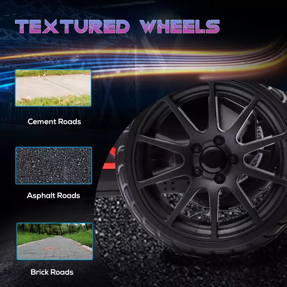 HOMCOM 12V Electric Go-Kart for Kids, Ride-On Racing Go-Kart, with Forward and Reversing Functions, for Ages 3-8 Years - Red - 7