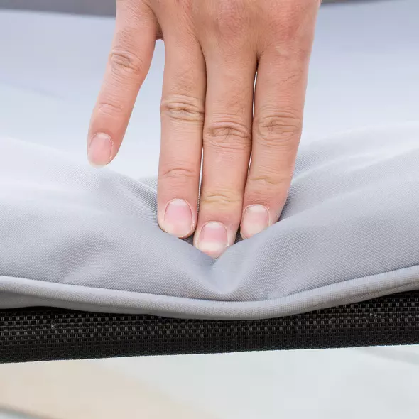 Outsunny Seven-Piece Garden Dining Set with Cushions - Grey - 7