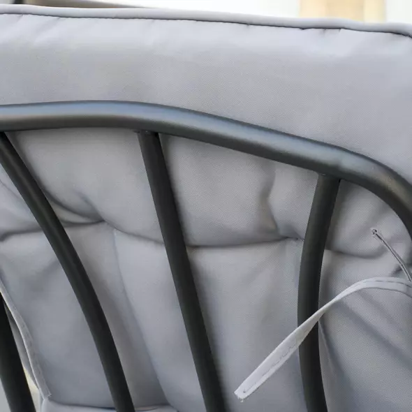 Outsunny Seven-Piece Garden Dining Set with Cushions - Grey - 8