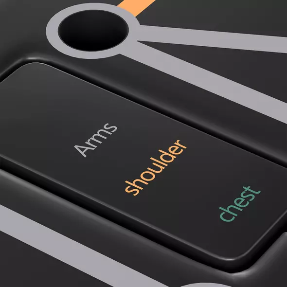 SPORTNOW Foldable Push Push Up Board with Non-Slip Pads, for Chest, Arms, Shoulders, Black - 9