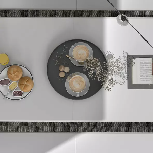 Outsunny Folding Garden Table, 180 x 75cm Rectangular HDPE Outdoor Picnic Table for 6, Metal Frame for Patio, Park, White - 7