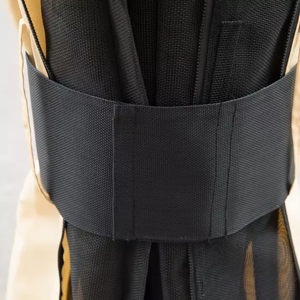 Outsunny 3 x 3.6(m) Hardtop Gazebo Canopy with Polycarbonate Roof and Aluminium Frame, Garden Pavilion with Mosquito Netting and Curtains, Brown - 9