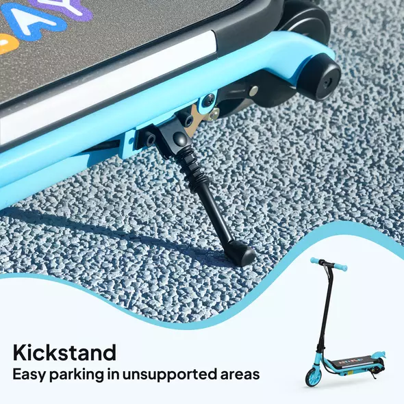 AIYAPLAY Electric Scooter for Kids Aged 6-14 Years, with Colourful Lights, Blue - 9