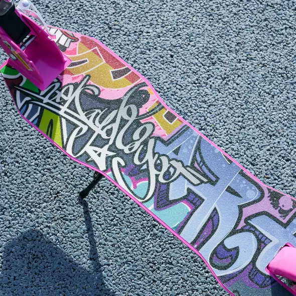 AIYAPLAY Foldable Kids Scooter with Adjustable Handlebar, 200mm Big Wheel, Rear Fender Brake, for Ages 6-12 Years, Pink - 9