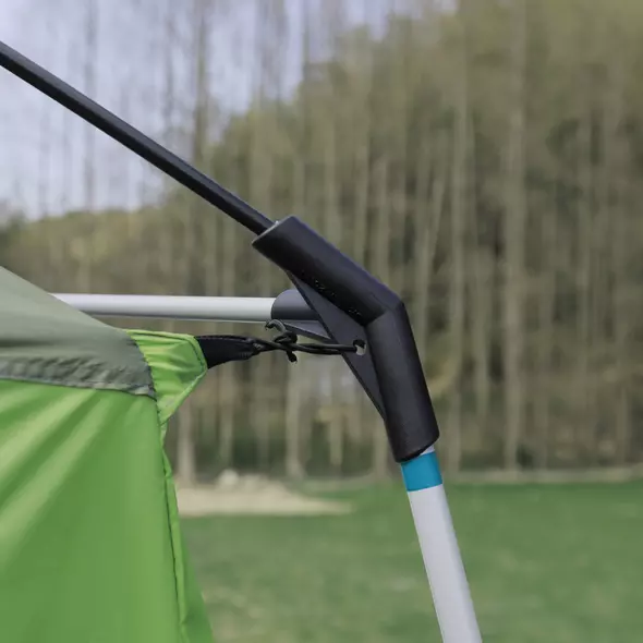 Outsunny Tunnel Tent Camping Shelter w/ Porch, Two Rooms, Lamp Hook, Portable Carry Bag - 8