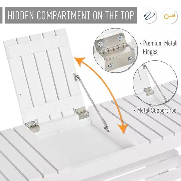 HOMCOM Shoe Bench, 3-Tier Wooden Shoe Rack with Hidden Storage Compartment, Slatted Shelves, Home Storage Unit, Hallway Furniture, White, 90L x 29W x45H cm - 5