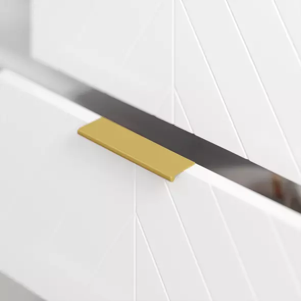 HOMCOM Sideboard with 3 Drawers and Adjustable Shelves for Living Room - White - 8