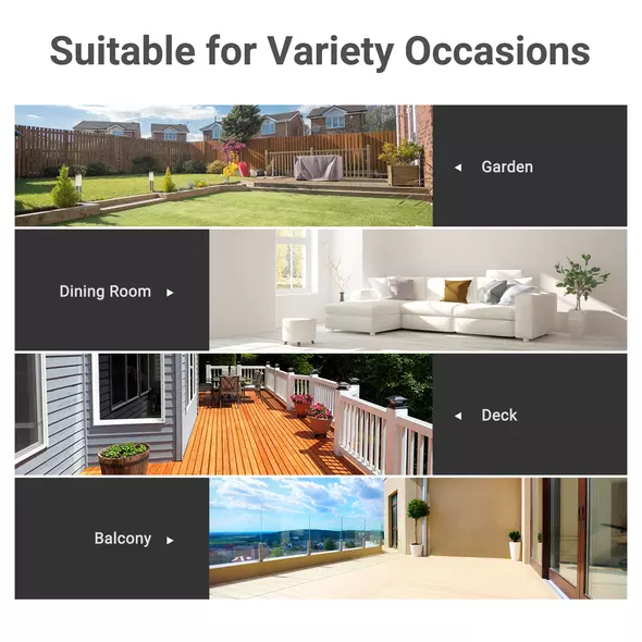 Outsunny Square Garden Table, Outdoor Coffee Table with Tempered Glass Top, Bar Bistro Dining Table, Metal Frame for Patio, Balcony, 68.5 x 68.5 x 84cm - 7