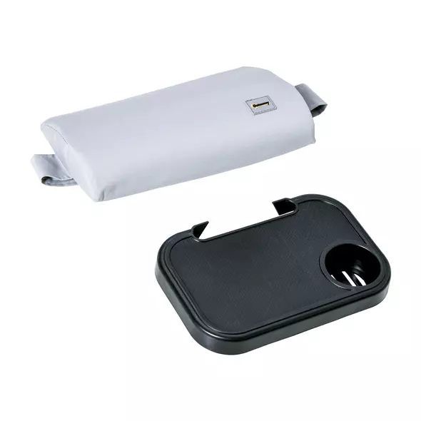 Outsunny Zero Gravity Lounger Chair, Folding Reclining Patio Chair with Shade Cover, Padded Seat, Cup Holder, Soft Cushion and Headrest for Poolside, Camping, Grey - 9