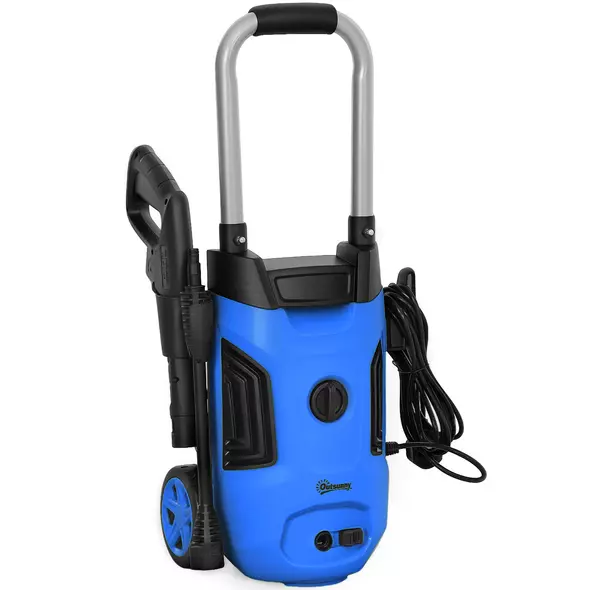 Outsunny 1800W 150-Bar Pressure Washer, with Adjustable Nozzle - Blue - 1