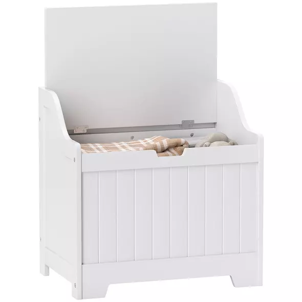 HOMCOM 61L Home Storage Chest - White - 1