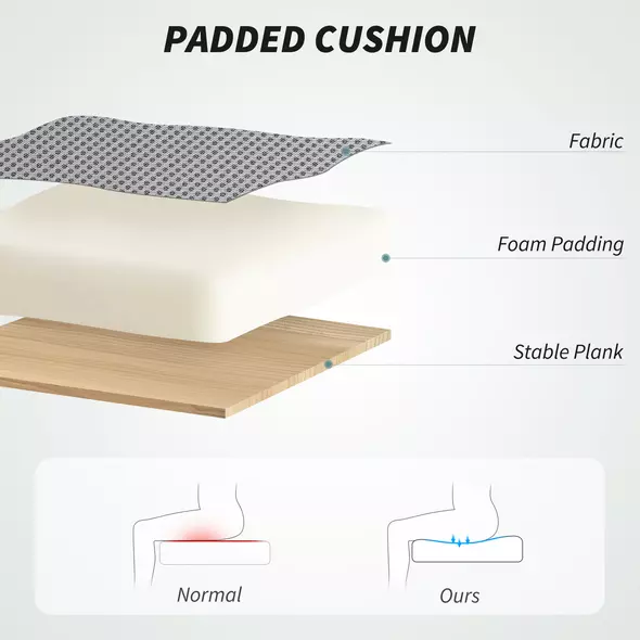 HOMCOM Draughtsman Chair, Mesh Drafting Chair, Ergonomic Office Chair with Lumbar Support, Adjustable Foot Ring, Grey - 7