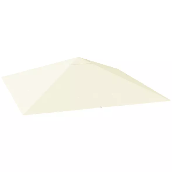 Outsunny 3 x 3(m) Gazebo Canopy Replacement, for 01-0867 - Cream - 1