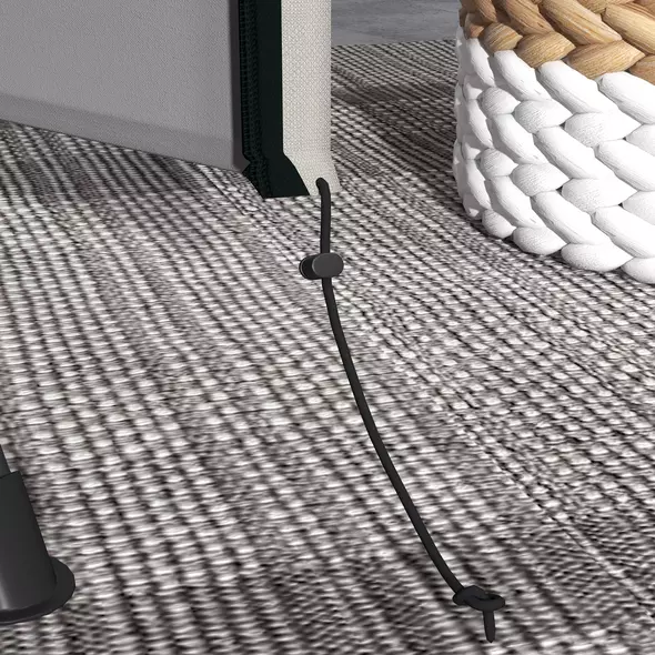 Outsunny 152 x 177cm Three-Seater Swing Chair Protective Cover Light Grey - 9