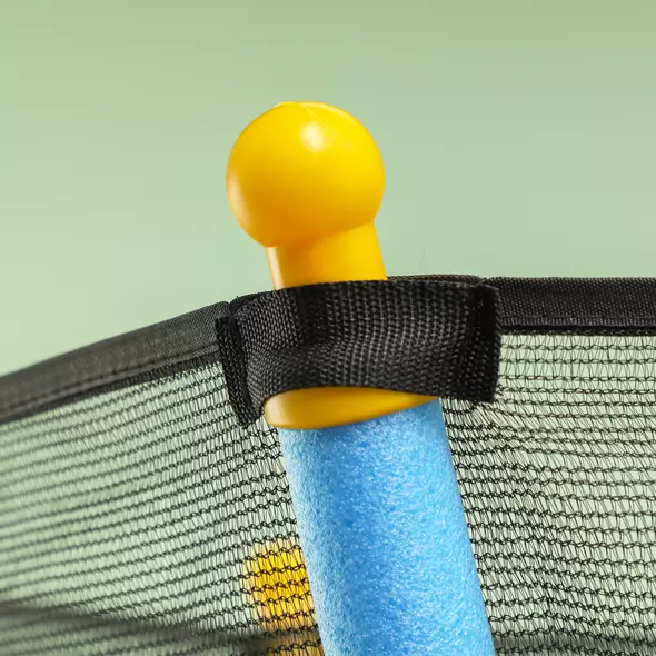 HOMCOM Kids Trampoline Mini Bouncer with Enclosure Safety Net For Ages 3-10 Years - Blue - 8