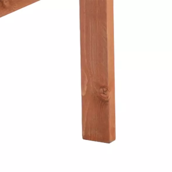 Outsunny 2-Seater Fir Wood Bench w/ Centre Table - 9