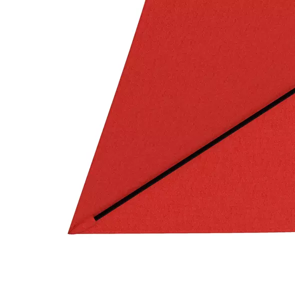 Outsunny 2 x 3 m Rectangular Parasol Umbrella - Red - 8