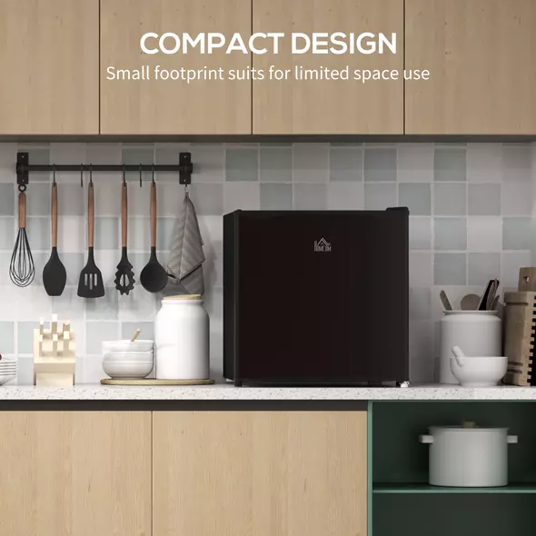 HOMCOM 35L Mini Freezer, -24℃ to -14℃ Temperature - Black - 5