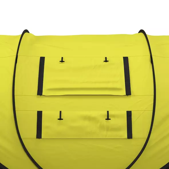 Outsunny 4 Person Pop-up Camping Tent Family Tent with Ground Sheet, 4 Windows and Portable Carry Bag for Beach Outdoor Trip, Yellow - 9