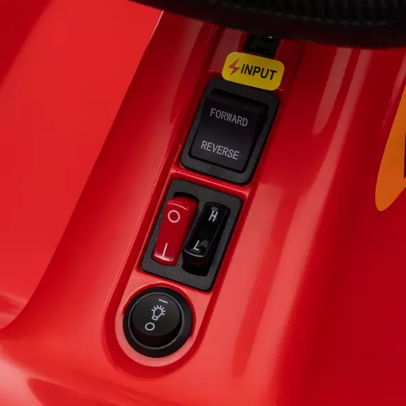 AIYAPLAY 6V Electric Go Kart for Kids with Music, Light, Horn, for 3-5 Years, Red - 9