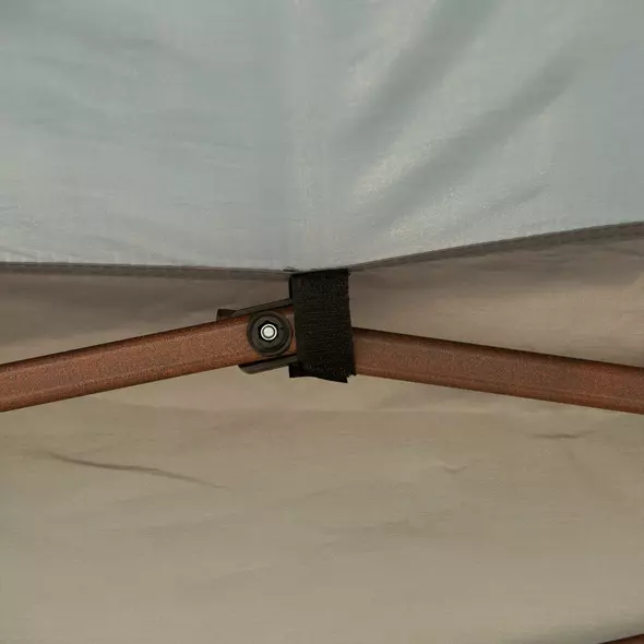 Outsunny 3 x 3(m) Pop Up Gazebo, Double-roof Garden Tent with Netting and Carry Bag, Party Event Shelter for Outdoor Patio, Dark Grey - 9