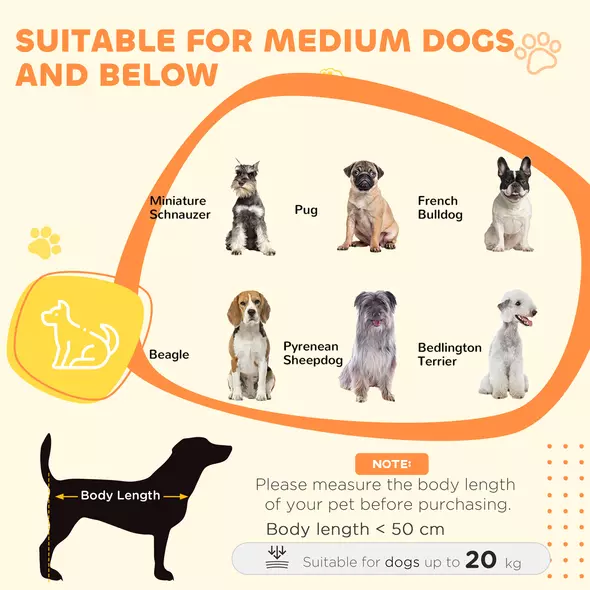 PawHut Dog Crate Furniture with Anti-Chew Resistant Mesh, Anti-Escape Single Door, for Medium Dogs, 80 x 55 x 72 cm - 8