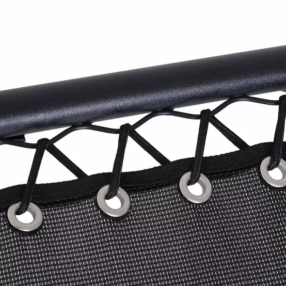 Outsunny Zero Gravity Chair Metal Frame Texteline Armchair Outdoor Folding and Reclining Sun Lounger with Head Pillow for Patio Decking Gardens Camping, Black - 9