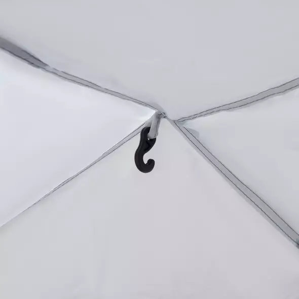 Outsunny Dome Tent for 6-8 Person, Camping Tent with 4 Zipped Mesh Doors, Removable Oxford Cloth, Lamp Hook, Portable Carry Bag, White and Blue - 9