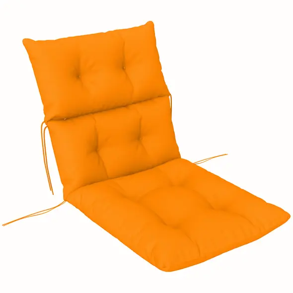 Outsunny 115 x 56cm Rocking Chair Padded Seat Cushion - Orange - 1