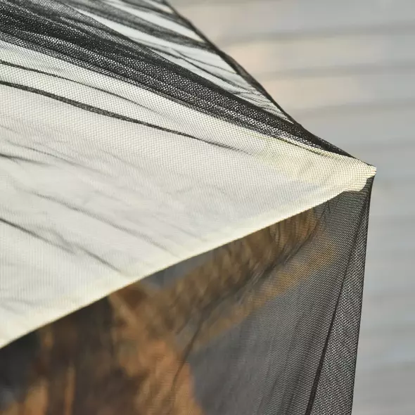 Outsunny 2.3m Umbrella Table Screen Outdoor Patio Cover Mosquito Insect Net Zipped Door - 8