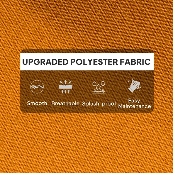 Outsunny 115 x 56cm Rocking Chair Padded Seat Cushion - Orange - 5