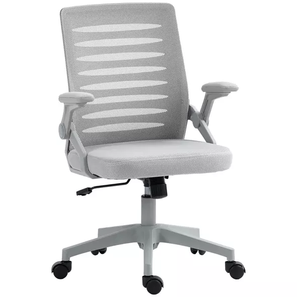 Vinsetto 44-53.5cm Adjustable Height Work Chair, with Mesh Back - Grey - 1