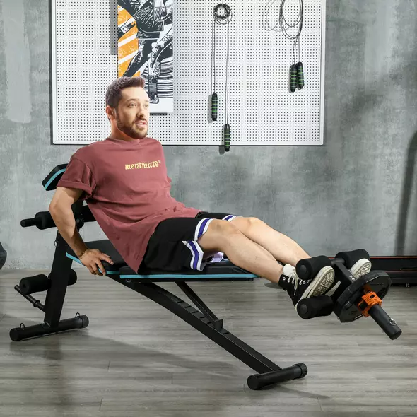 SPORTNOW Tibialis Trainer Tib Bar for Strengthening Calves Shins Ankles, Fits 5cm Weight Plates - 2