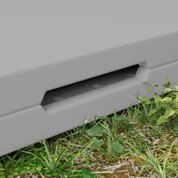 Outsunny 34/74cm Folding Camping Table, with Handle - Grey - 8