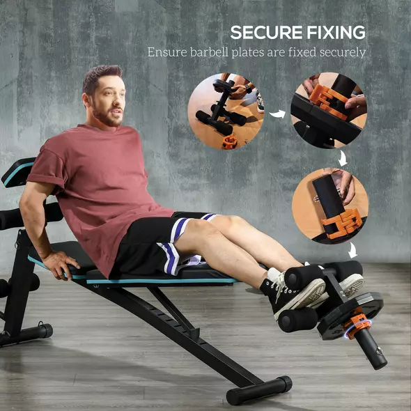 SPORTNOW Tibialis Trainer Tib Bar for Strengthening Calves Shins Ankles, Fits 5cm Weight Plates - 6