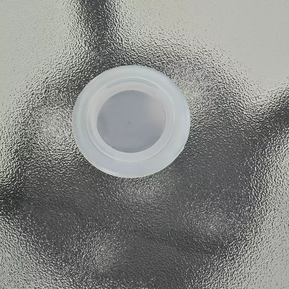 Outsunny 80 cm Round Garden Dining Table with Parasol Hole for 4, Outdoor Coffee Bistro End Side Table with Tempered Glass Top and Steel Frame for Patio, Porch, Black - 7