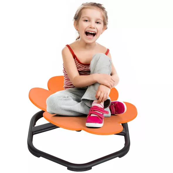 AIYAPLAY Sensory Spinning Chair for Kids, for Coordination, Balance, Orange - 1