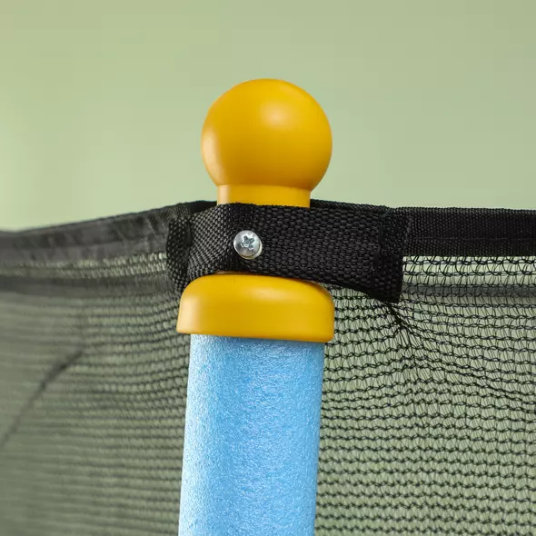 HOMCOM 4.6FT/55" Kids Trampoline with Enclosure Net, Outdoor Indoor Use, for Ages 3-10 Years, Blue - 8