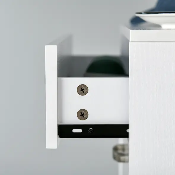 HOMCOM Shoe Cabinet with 3 Flip Drawers, High Gloss Shoe Storage Cabinet with Top Drawer and Adjustable Shelves, Shoe Cupboard for 18 Pairs, White - 8