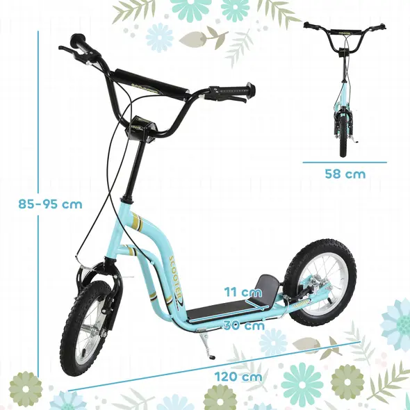 HOMCOM Teen Kids Stunt Scooter w - 2